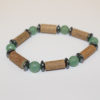 Bracelet Simple Bois de Noisetier et Aventurine