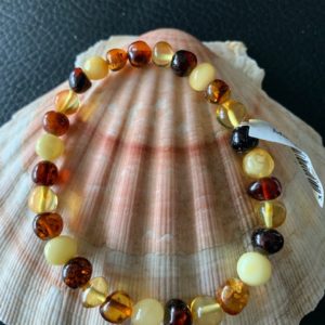 bracelet ambre baltique 6 mm