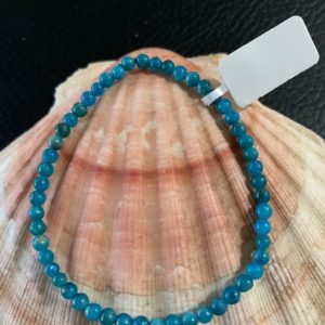 bracelet simple apatite bleue