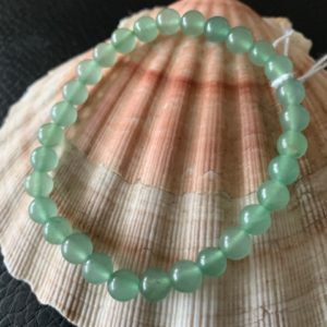 bracelet simple aventurine verte 6 mm