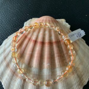 bracelet simple citrine 6 mm