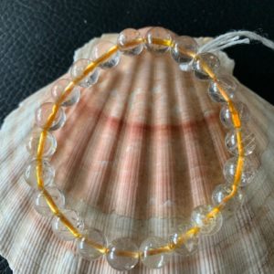 bracelet simple citrine 8 mm