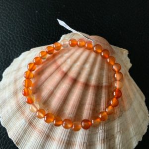 bracelet simple cornaline 6 mm