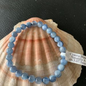 bracelet simple cyanite 6 mm