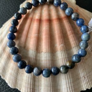 bracelet simple dumortierite 6 mm