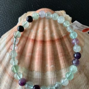 bracelet simple fluorite 6 mm