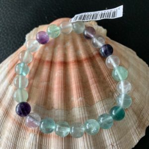 bracelet simple fluorite multicolore