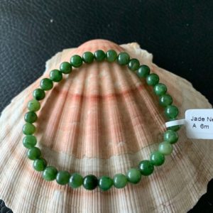 bracelet simple jade néphrite 6 mm