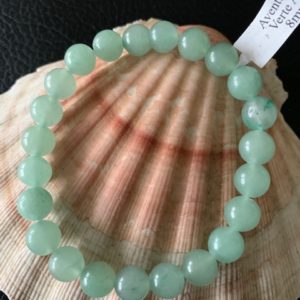 bracelet simple aventurine verte 8 mm