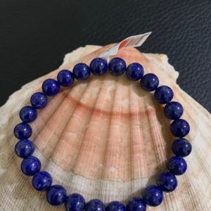 bracelet simple lapis lazulli 8 mm