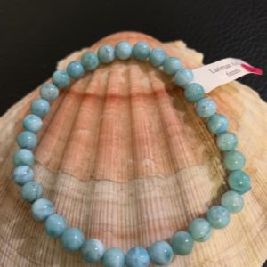 bracelet simple larimar 6 mm