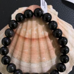 bracelet simple obsidienne Œil céleste 10 mm