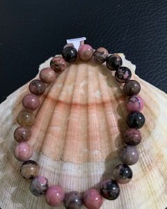 bracelet simple rhodonite